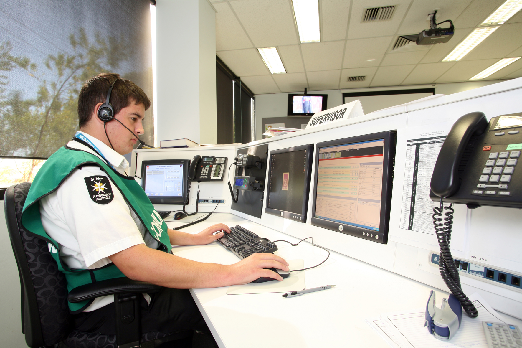 st john first aid at events volunteer in call centre