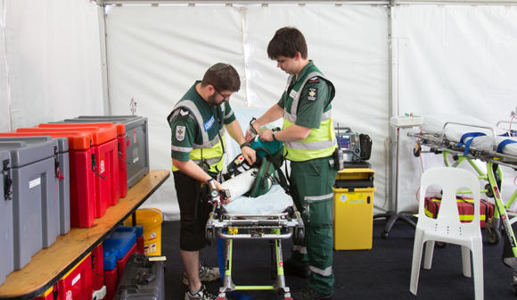 st john first aid at events volunteers