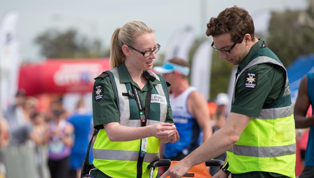 st john first aid at events volunteers