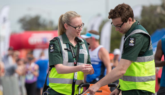 st john first aid at events volunteers