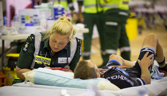 st john first aid at events volunteers