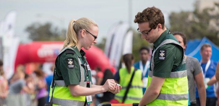 st john first aid at events volunteers