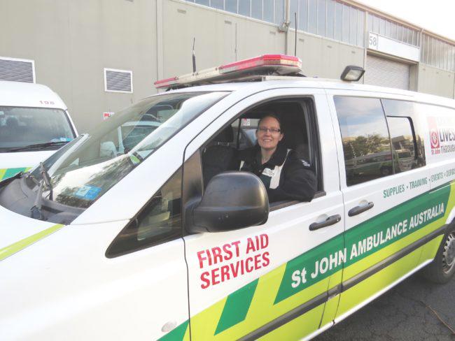 st john first aid at events volunteers