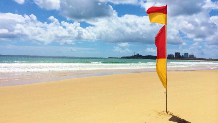 Safety flag at beach