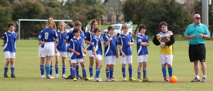 Primary school children soccer team