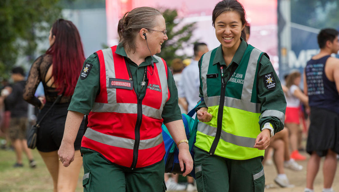 St John first aid at events volunteers