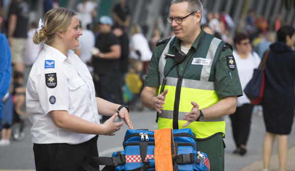 St John first aid at events volunteers