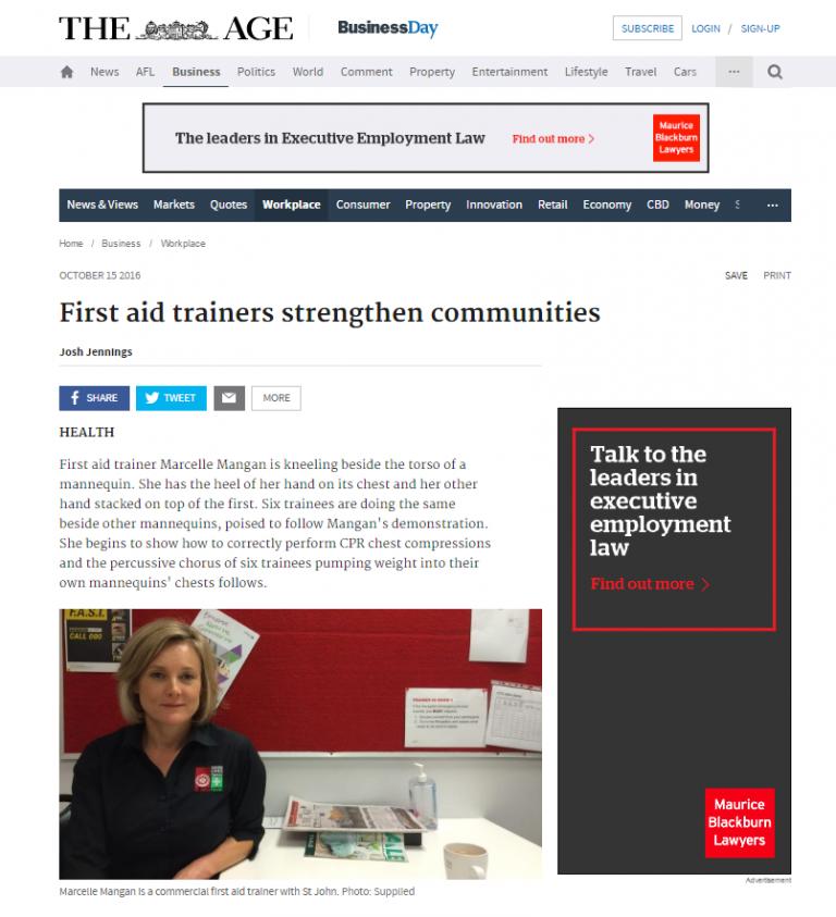 First Aid Trainers Strengthen Communities The Age