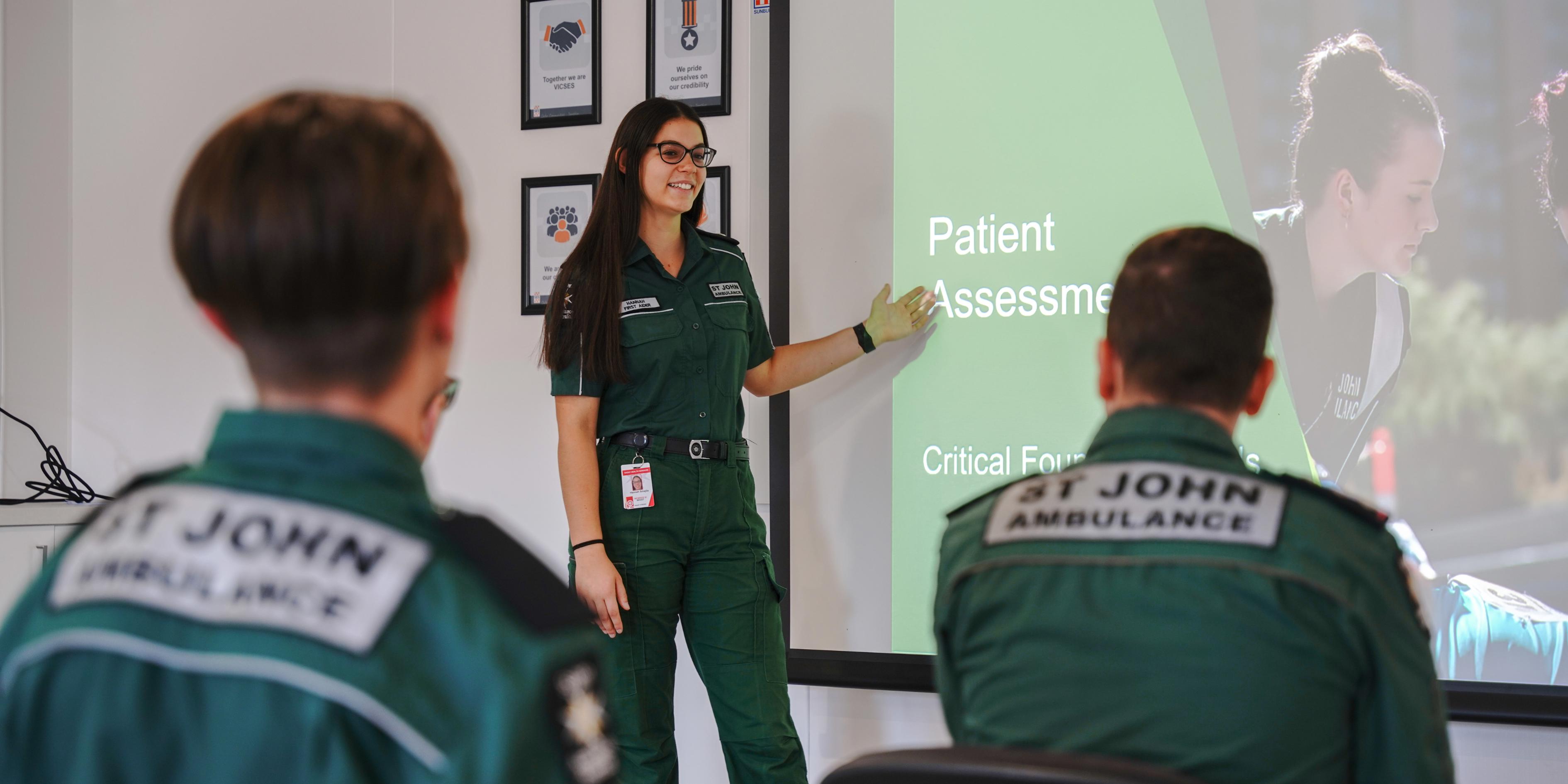 St John Ambulance Victoria volunteer recruitment session