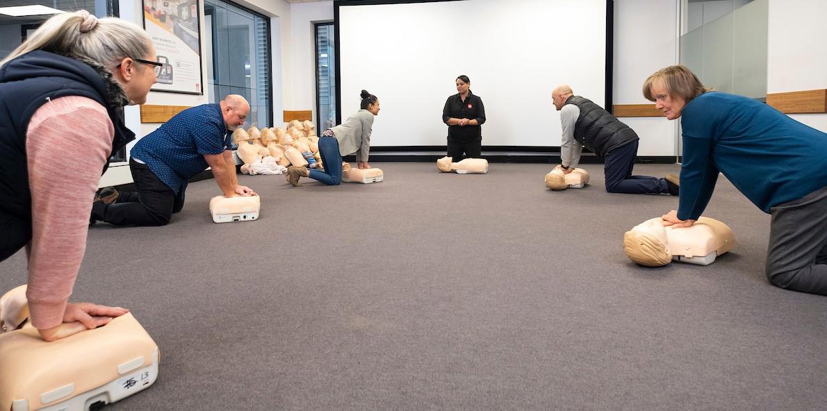 St John PFA CPR First Aid Training Socially Distanced COVID 19 