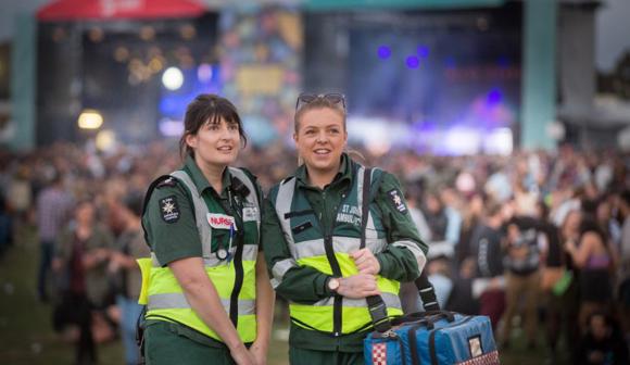 st john first aid at events volunteers
