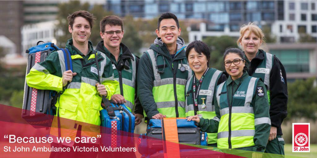 Because we care - St John volunteers