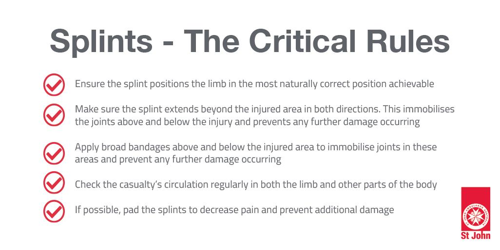 Splints The Critical Rules graphic