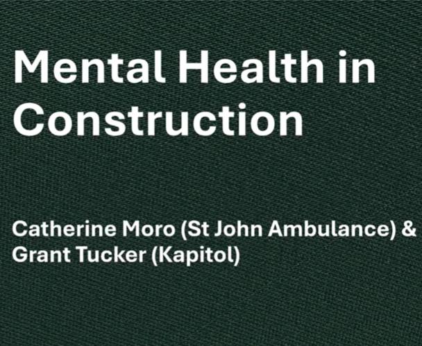 On Demand Webinar - Mental Health And Construction