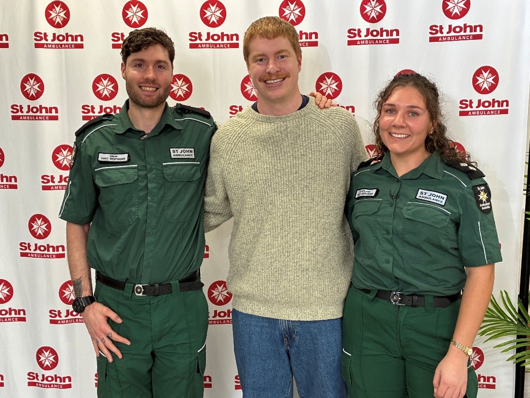 A second chance: Marathon runner reunites with the volunteers who helped save his life