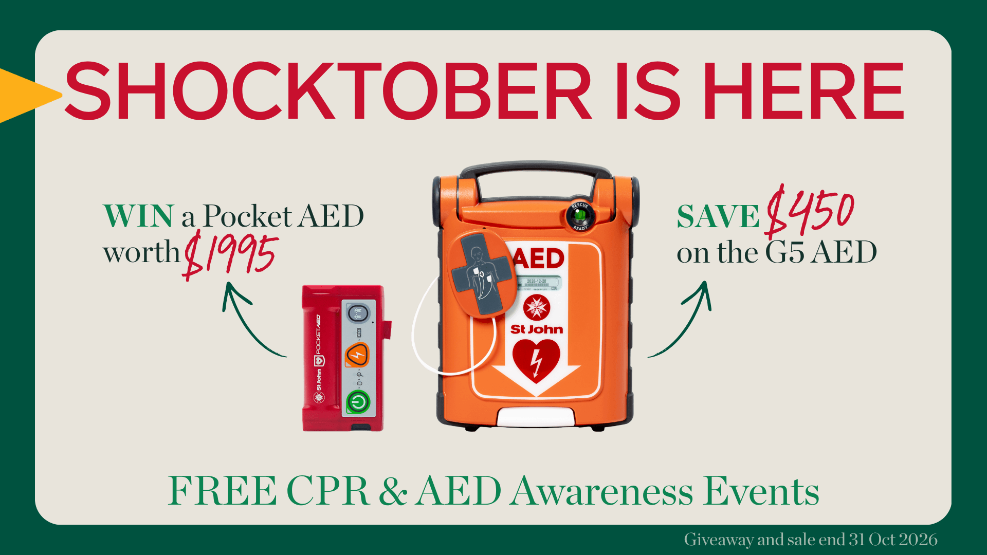Shocktober 2026: Learn CPR, Save Lives and Win a Community Defibrillator