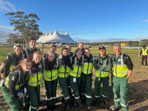 Group of volunteers at an event