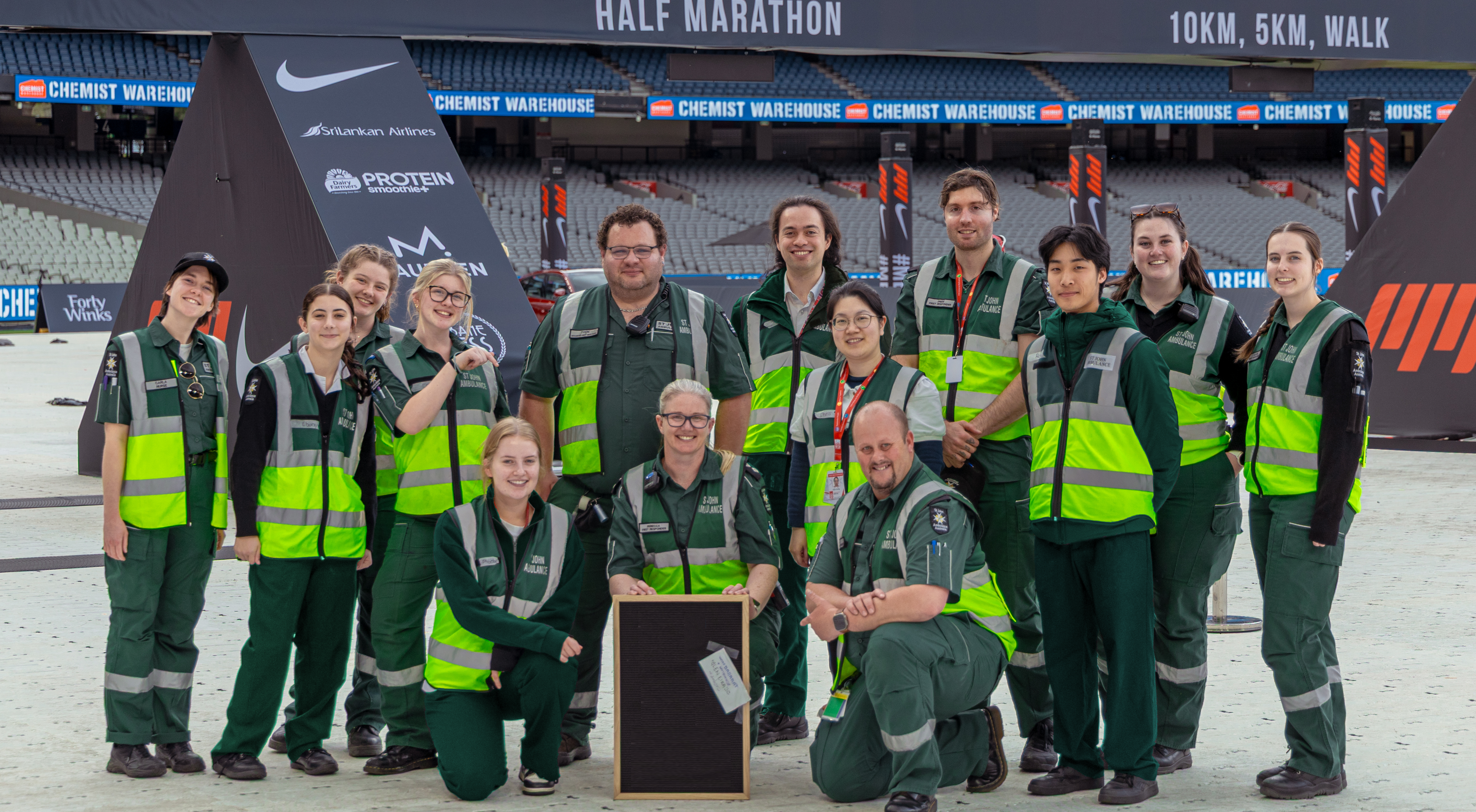 St John Ambulance Frankston Division at an event.